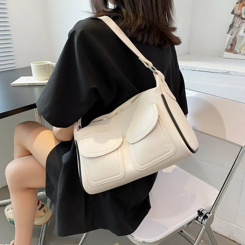 Women's Summer Shoulder Bag Soft PU Leather Crossbody Handbag