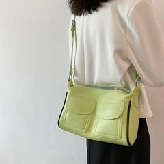 Women's Summer Shoulder Bag Soft PU Leather Crossbody Handbag