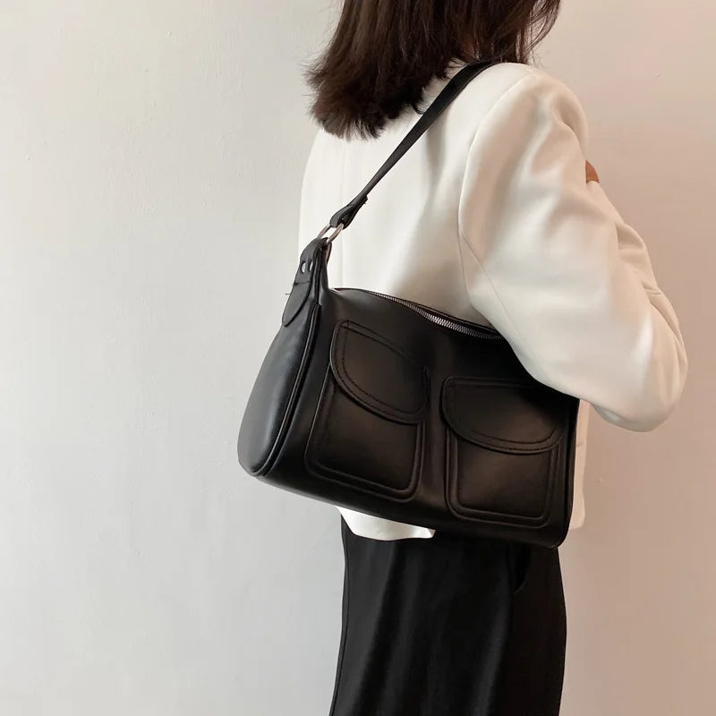 Women's Summer Shoulder Bag Soft PU Leather Crossbody Handbag