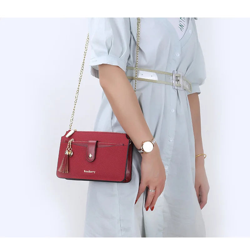 Women's PU Leather Crossbody Bag - Stylish Shoulder Bag