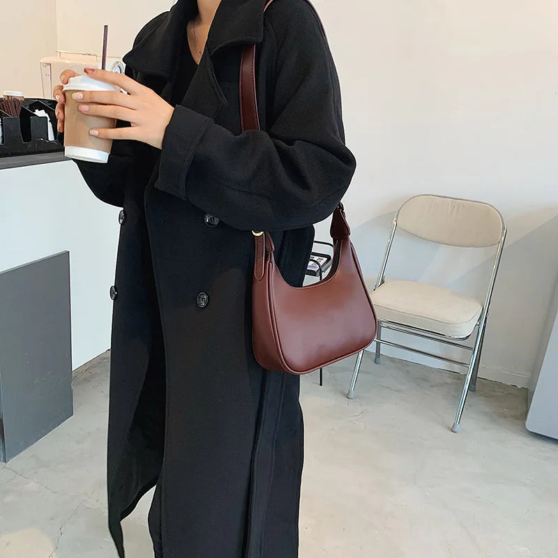 Casual Crossbody Bag PU Leather Handbag for Women