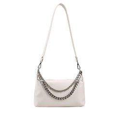 Soft Leather Handbag Female Vintage Bagute Chain Shoulder Bag