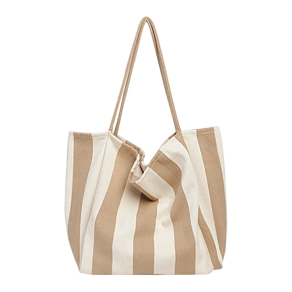 Corduroy Shoulder Bag for Women Handbag Female Shopper Tote Pocket