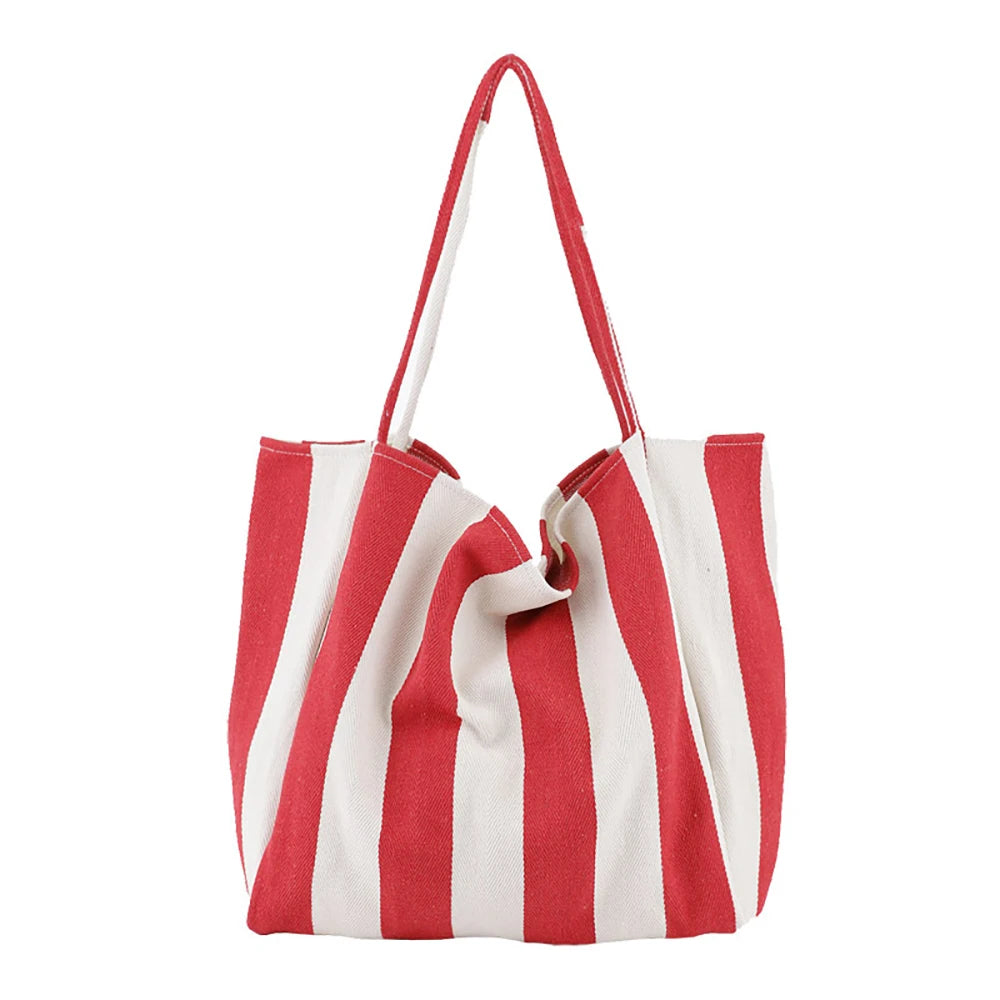 Corduroy Shoulder Bag for Women Handbag Female Shopper Tote Pocket