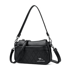 Sheepskin Leather Shoulder Bag Crossbody Handbag Zipper Sac A Main Femme