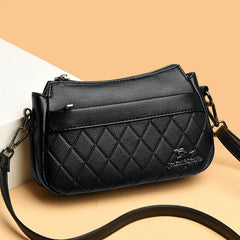 Sheepskin Leather Shoulder Bag Crossbody Handbag Zipper Sac A Main Femme