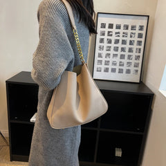 Casual Bucket Bags Women's Retro Shoulder Bags Chain Bags