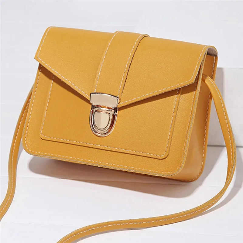 Leather Shoulder Messenger Bag For Girl Ladies Phone Purse Small Crossbody Bags