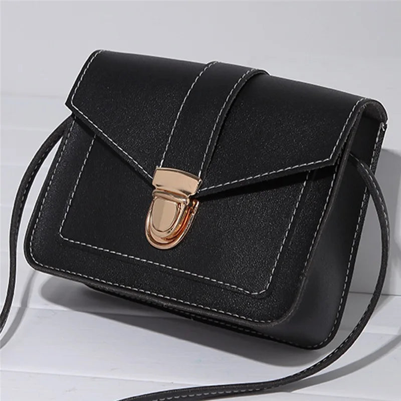 Leather Shoulder Messenger Bag For Girl Ladies Phone Purse Small Crossbody Bags