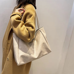 Women's PU Leather Shoulder Bag Large Capacity Tote Solid OL Style
