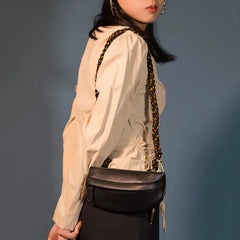 Shoulder Bags Women Braided Strap PU Leather Zipper Soft Crossbody Female Girls