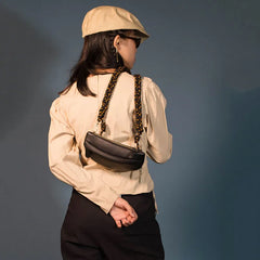 Shoulder Bags Women Braided Strap PU Leather Zipper Soft Crossbody Female Girls