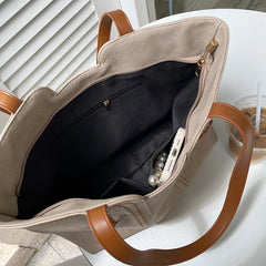 Shoulder Crossbody Bags Big Capacity Female Bucket Tote PU Leather Handbags