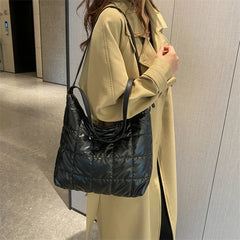 Large-capacity Cotton Padded Shoulder Handbag