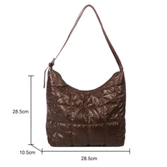 Large-capacity Cotton Padded Shoulder Handbag