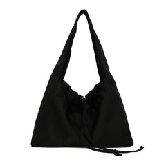 Solid Shoulder Messenger Bag Large Capacity Portable Satchel