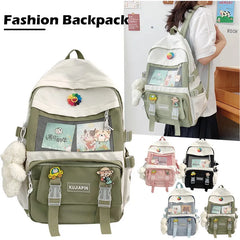 Large Capacity Girls School Backpack with Shoulder Strap