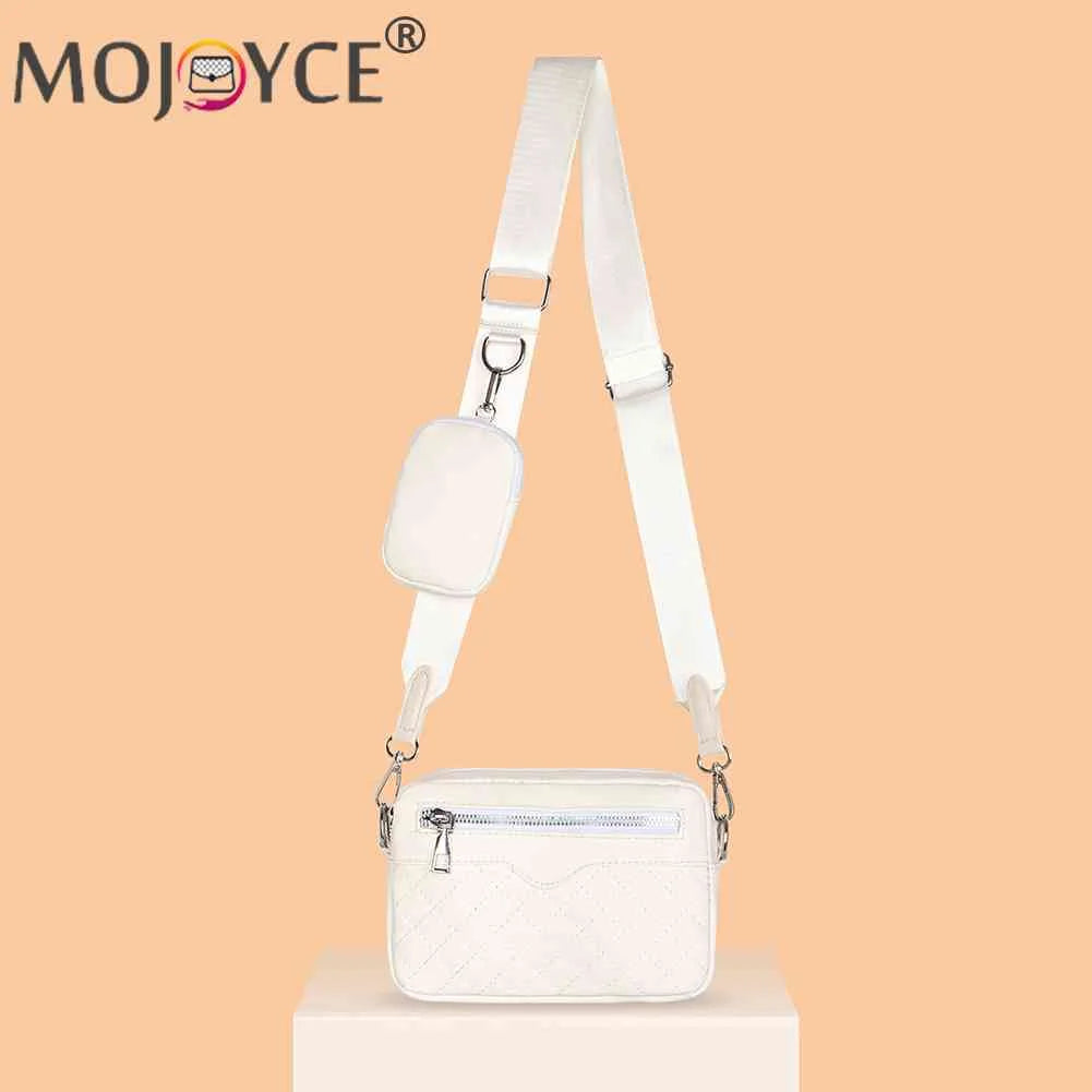Leather Shoulder Tote Bag with Rhombus Pattern