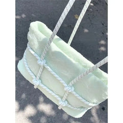 Silk Shoulder Armpit Bag Winter Female Purse Handbags Women Tote Bag