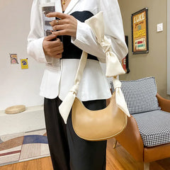 Solid Pu Leather Ladies Shoulder Bag Female Crossbody Bag