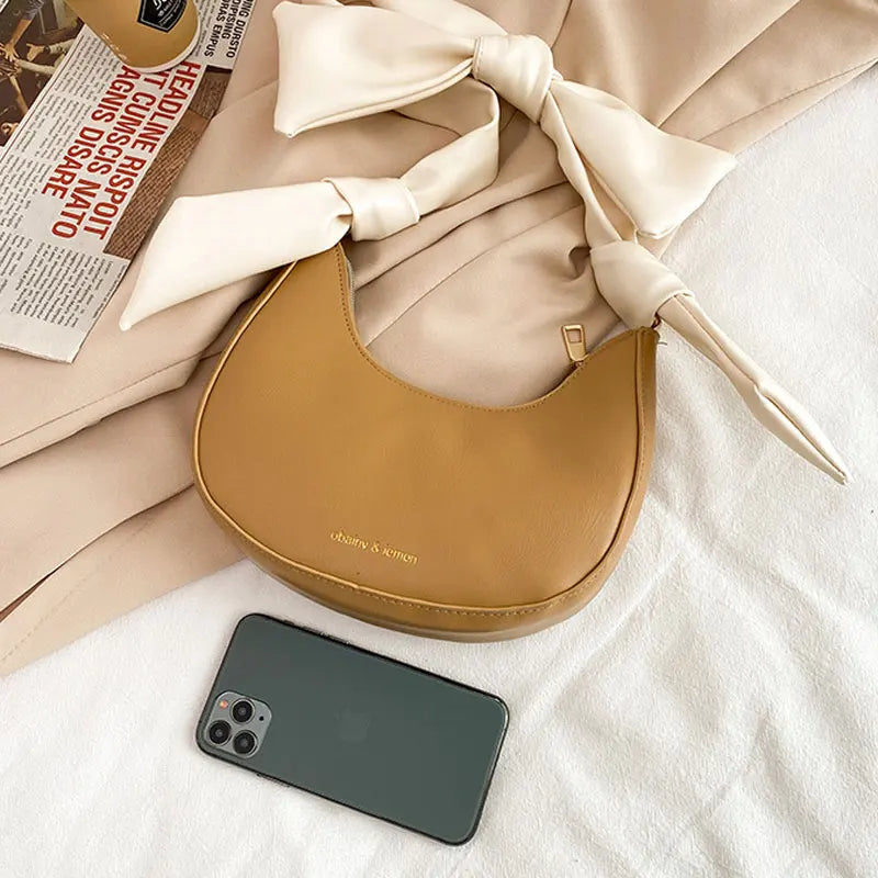 Solid Pu Leather Ladies Shoulder Bag Female Crossbody Bag