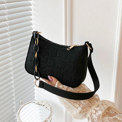 Women's Shoulder Bag Messenger Handbags Purse PU Leather Small Underarm Bag
