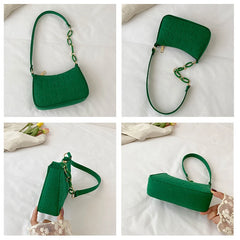 Women's Shoulder Bag Messenger Handbags Purse PU Leather Small Underarm Bag