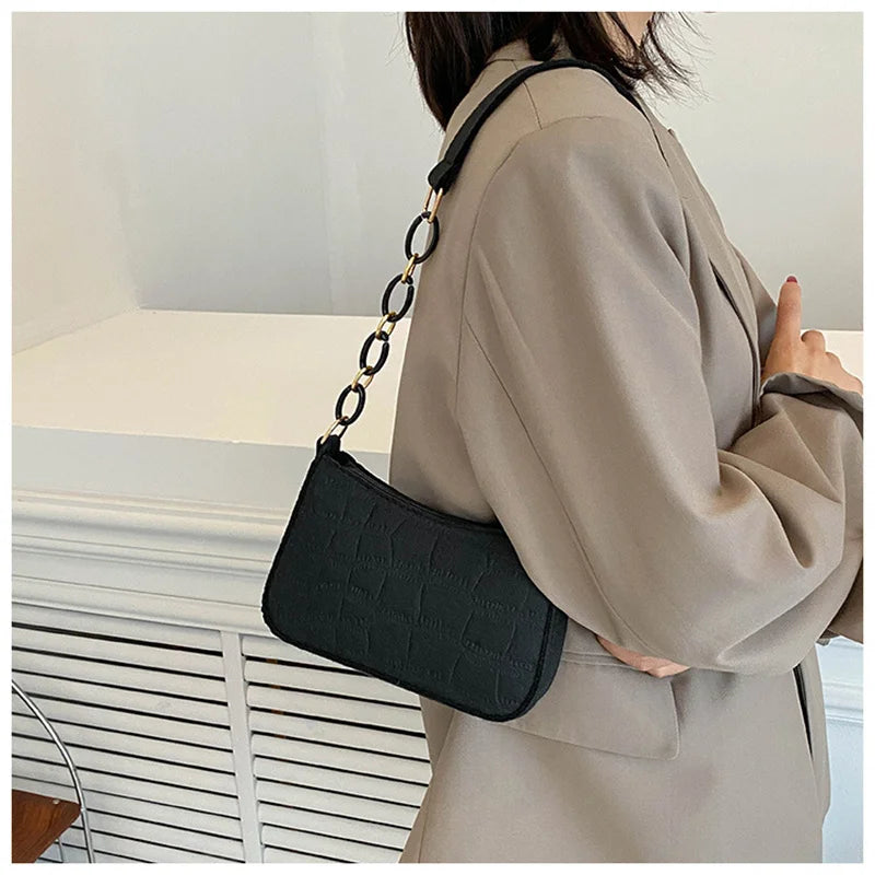 Women's Shoulder Bag Messenger Handbags Purse PU Leather Small Underarm Bag