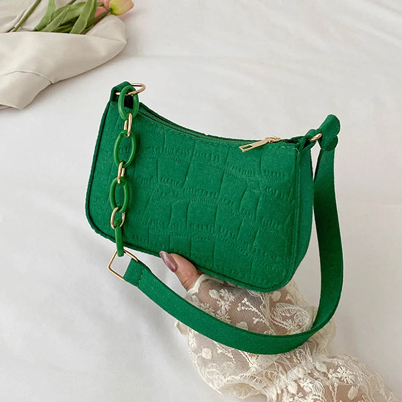 Women's Shoulder Bag Messenger Handbags Purse PU Leather Small Underarm Bag
