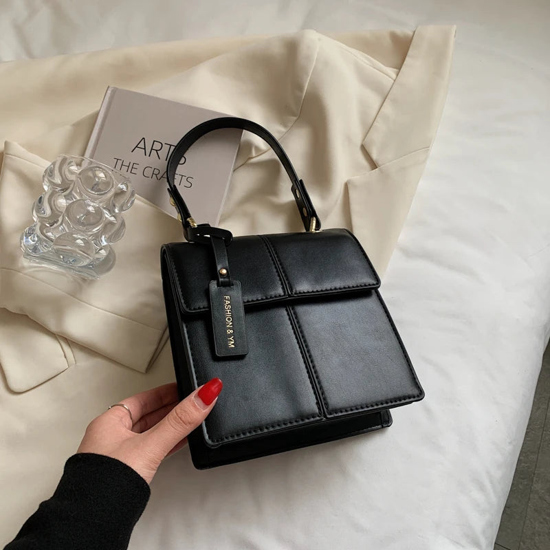Panelled Crossbody Bag Ladies Flap Messenger Bag Female Handbag