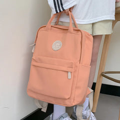 Girls Waterproof Schoolbag Large Capacity Notebook Backpack