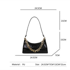 Plaid PU Leather Women's Underarm Shoulder Bag