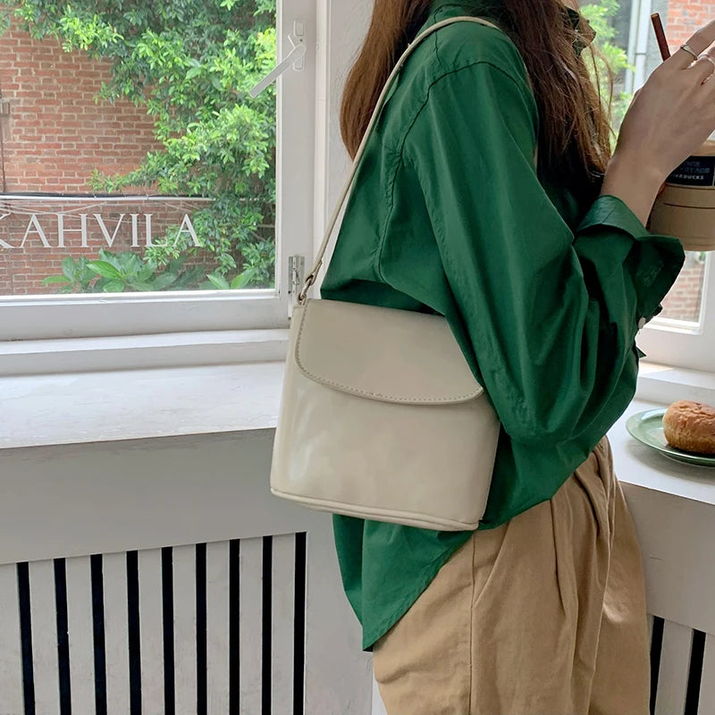 Vintage Women Messenger Bag PU Leather Shoulder Bag