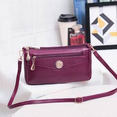 Women's Small Messenger Bag PU Leather Shoulder Crossbody Clutch