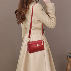 Women's Small Messenger Bags PU Leather Shoulder Crossbody Clutch
