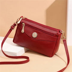 Women's Small Messenger Bags PU Leather Shoulder Crossbody Clutch
