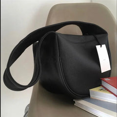 Simplicity Crossbody Bag in PU Leather for Women - Saddle Shoulder Messenger Bag