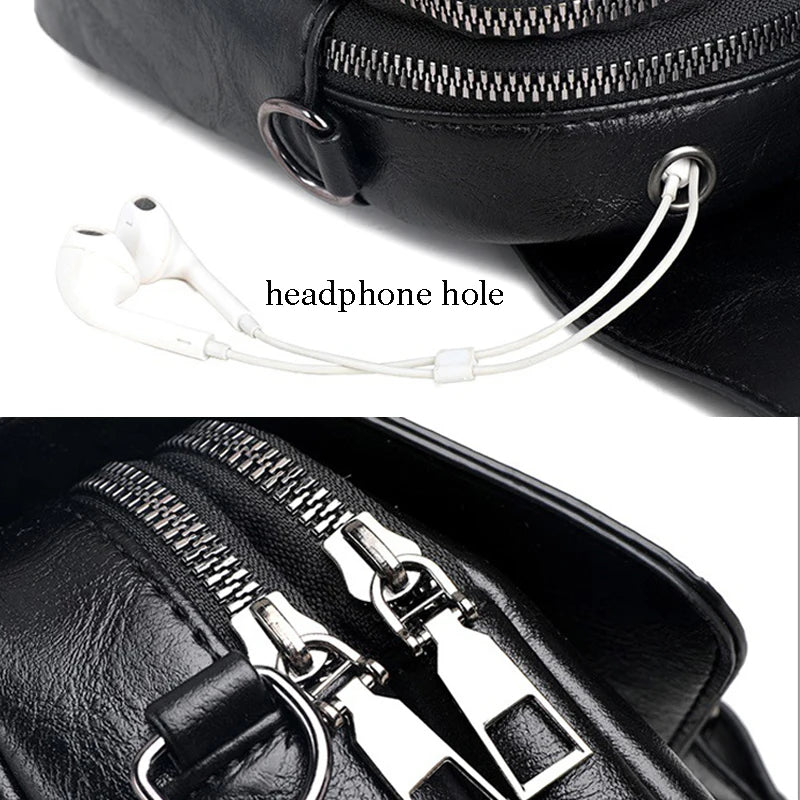 Simple Cellphone Crossbody Bag Women Shoulder Messenger Square Travel Handbag