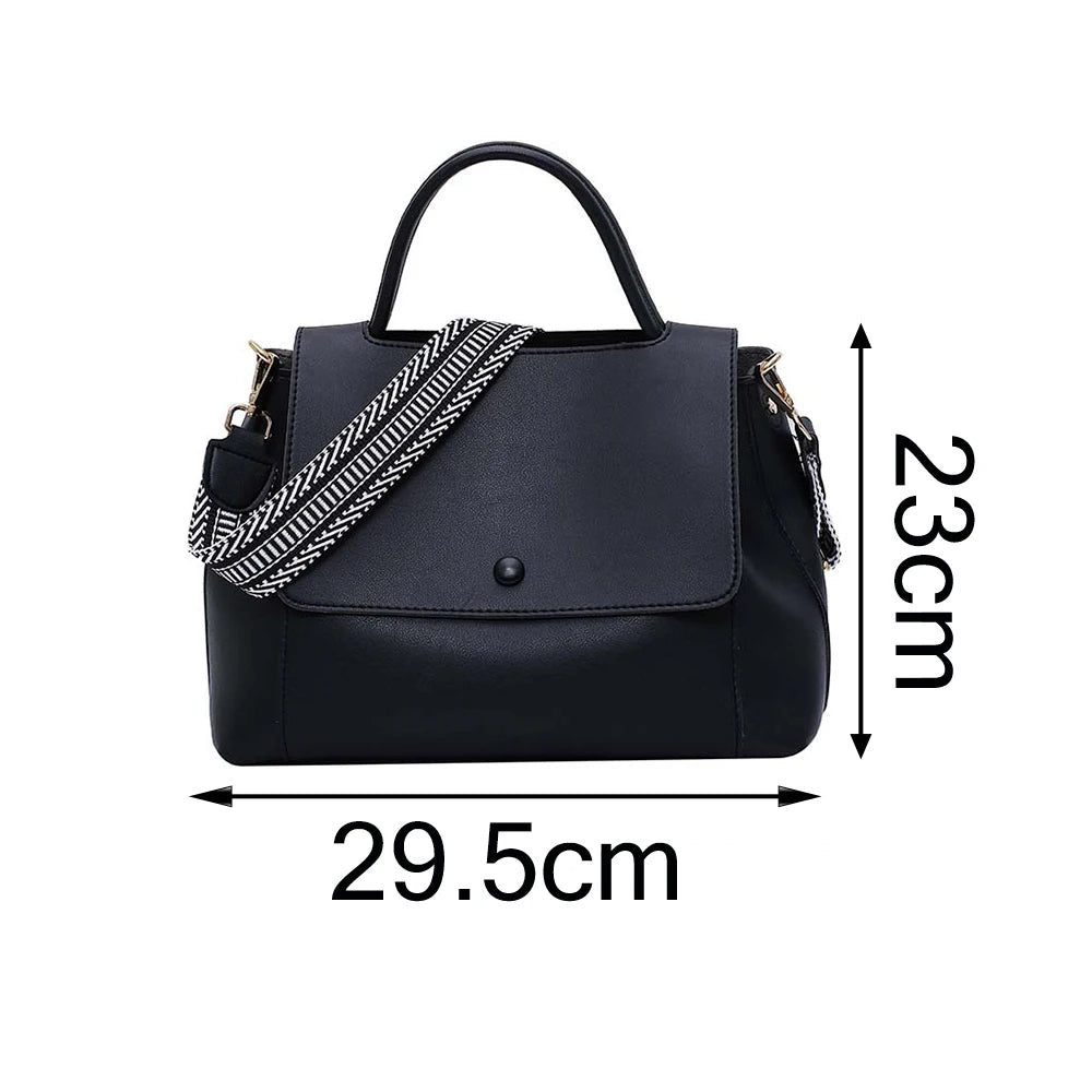 Vintage PU Leather Handbag Crossbody Shoulder Bag Chain Shopper