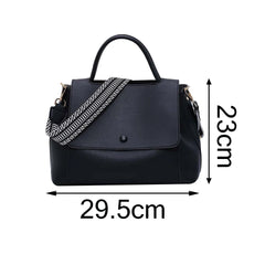 Vintage PU Leather Handbag Crossbody Shoulder Bag Chain Shopper