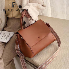 Vintage PU Leather Handbag Crossbody Shoulder Bag Chain Shopper