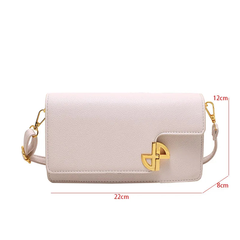 Women's Pu Leather Crossbody Bag Winter Flap Messenger Handbag