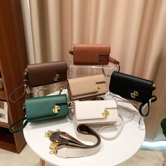 Women's Pu Leather Crossbody Bag Winter Flap Messenger Handbag