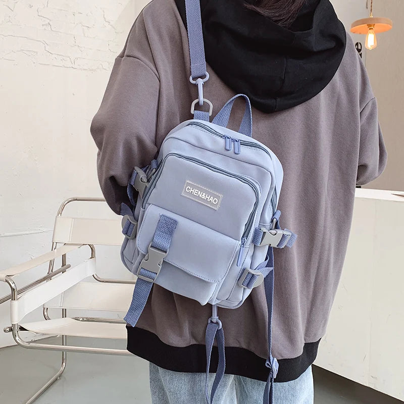 Canvas Women Backpack Anti-theft Shoulder Bag School Bag for Teenage Girls