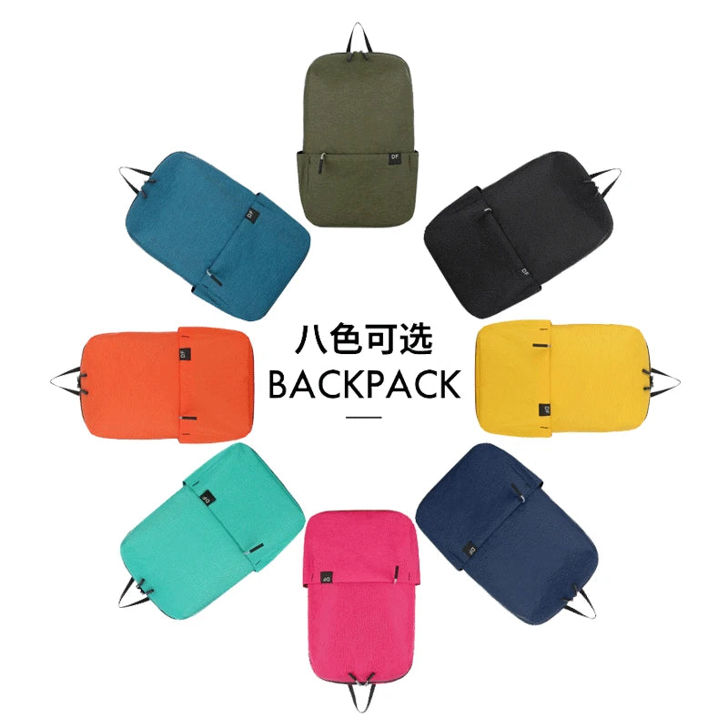 Small Nylon Backpack Light Student Travel Men Women Schoolbag