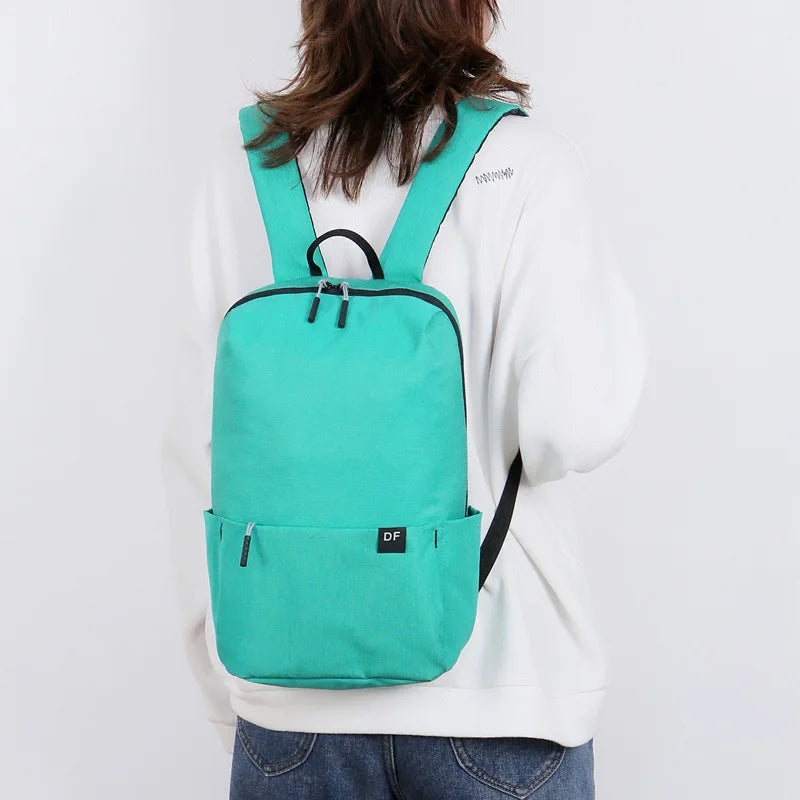 Small Nylon Backpack Light Student Travel Men Women Schoolbag