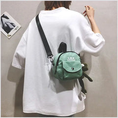 Canvas Crossbody Bag for Women Phone Shoulder Bags Ladies Purse Bags