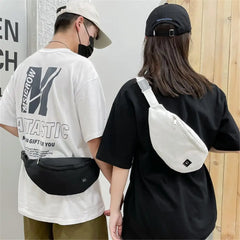 Canvas Chest Bag Waist Shoulder Crossbody Outdoor Travel Bag