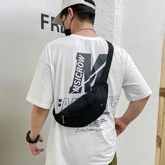 Canvas Chest Bag Waist Shoulder Crossbody Outdoor Travel Bag