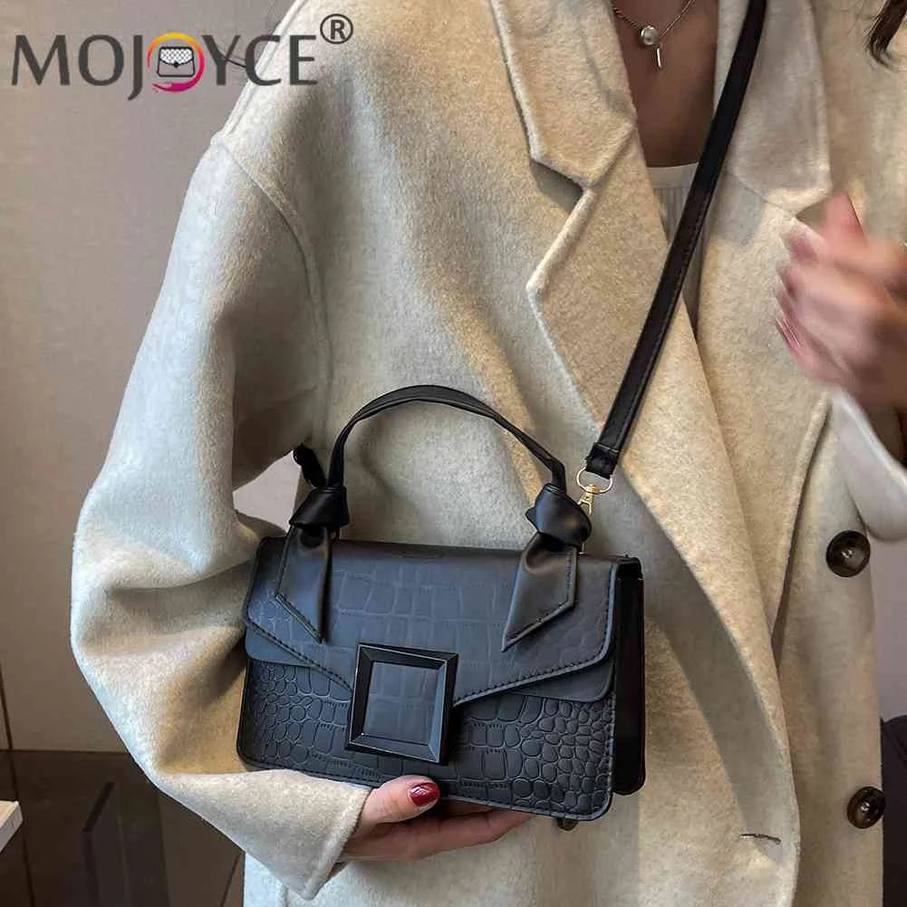 Small Crossbody Bag Knot Handle Women Handbags PU Leather
